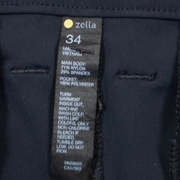 Zella Torrey Golf Shorts Mens 34 Black 9" Tech Performance Stretch Casual AA09X - Picture 5 of 5